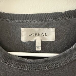 THE GREAT. Charcoal Tee